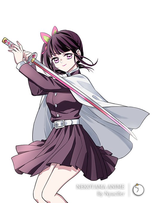 NyaciferさんがTwitterに投稿した栗花落カナヲ(鬼滅の刃)のイラスト。