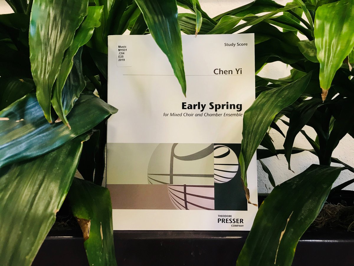 umkcmusicmedia's tweet photo. While it's the end of March and #WomensHistoryMonth, we're never gonna stop promoting amazing music-making women. Since it's Spring Break, why not check out Chen Yi's "Early Spring", from our #ShiningALight collection.🌸
https://t.co/3d87rai1nh
#UMKCLibraries #SpringBreak https://t.co/0rx9VXNrnm