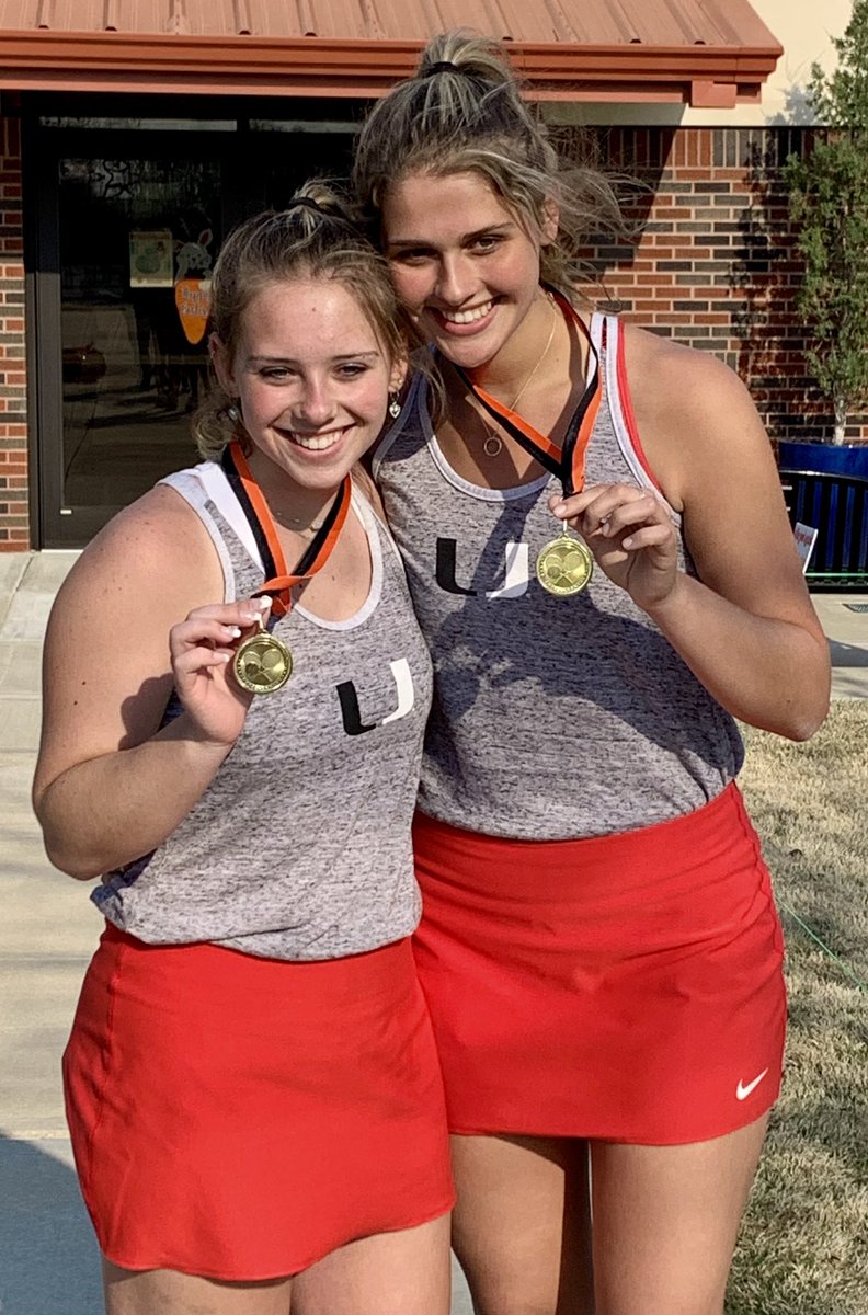 UnionTennisOK's tweet photo. Emily Ludwig and Cayley Willis are bringing home GOLD today as CHAMPIONS of the 10 team Booker T. Washington Tournament by defeating Cascia Hall in the finals! Halle Dewald &amp; Taylor McDonald are Runners-Up in their respective bracket as well! 🙌🏼🎾🥇@Union_Athletics @UnionSchools https://t.co/aeFOI6Cdxc
