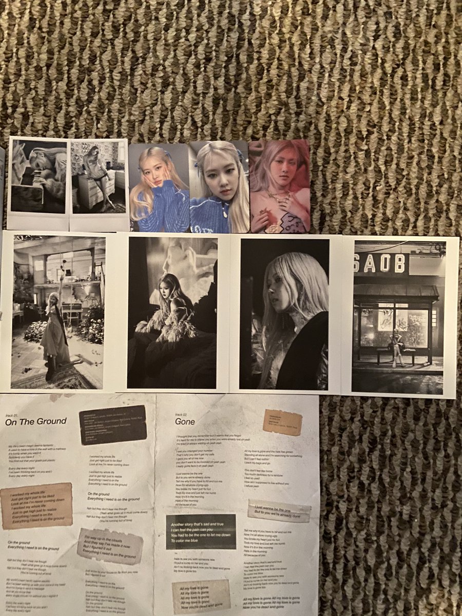 Hermyandsmudge's tweet photo. I finally got the -R- album. #OnTheGround #R #ROSE #rosesolo #Gone https://t.co/MUiIM3w6OV