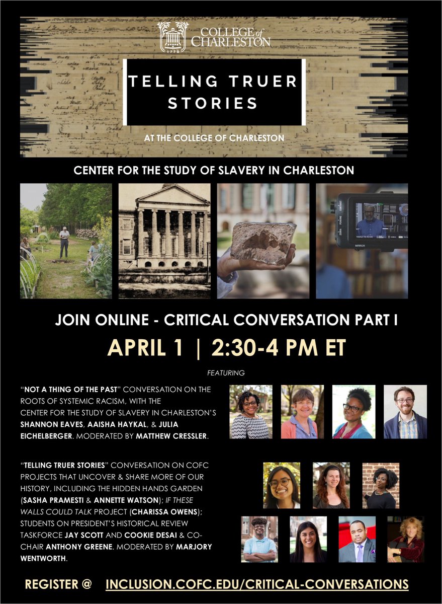 CSSCharleston's tweet image. Join us tomorrow from 2:30-4:00pm for part one of our two-part webinar series on #SystemicRacism