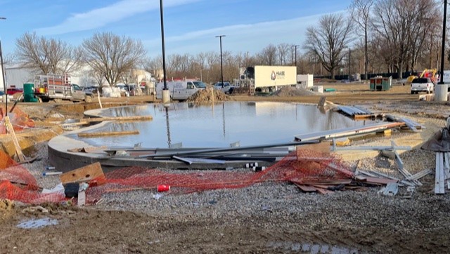 Check out the latest photos from the construction site! 🚧 

The project is currently on schedule for completion late summer. 🏊 

#EvvPool
<a href="/MayorWinnecke/">Mayor Lloyd Winnecke</a> 
<a href="/sschaefer01/">Steve</a> 
@EVV_ParksAndRec