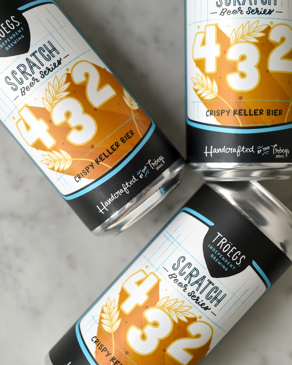 TroegsBeer's tweet photo. Releasing Thursday at #Troegs:
- 16oz cans of Scratch #432 Keller Bier. Crispy malt backbone with very soft and subtle notes of bright berry &amp; orange rind.
- Cork &amp; cage bottles of Freaky Peach, a PA sour fermented with peaches &amp; apricots and aged in bourbon barrels. #PABeer https://t.co/u8EMTgNAca