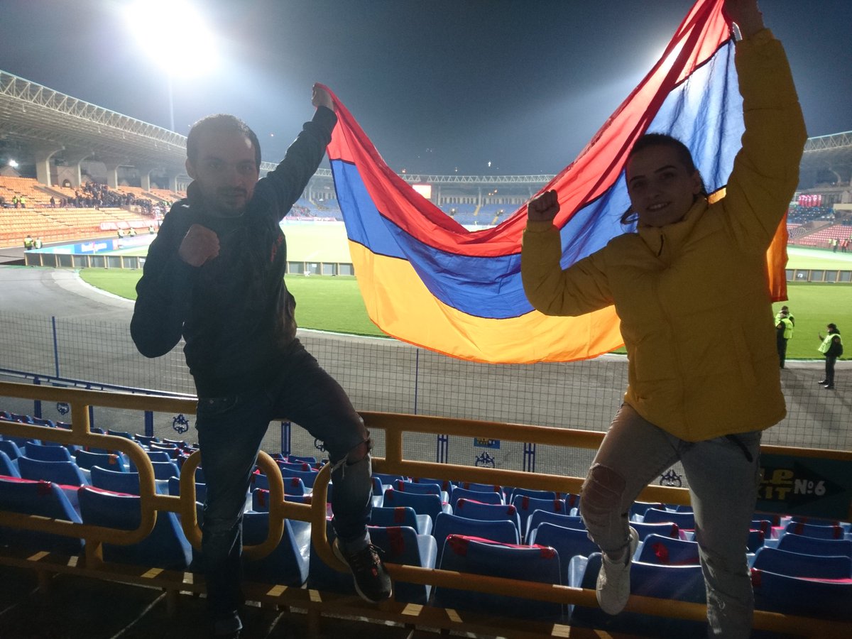 Aaand YESSSS #Armenia wins again & top of the table \o/ #WorldCupQualifiers #WC2022 #EuropeanQualifiers