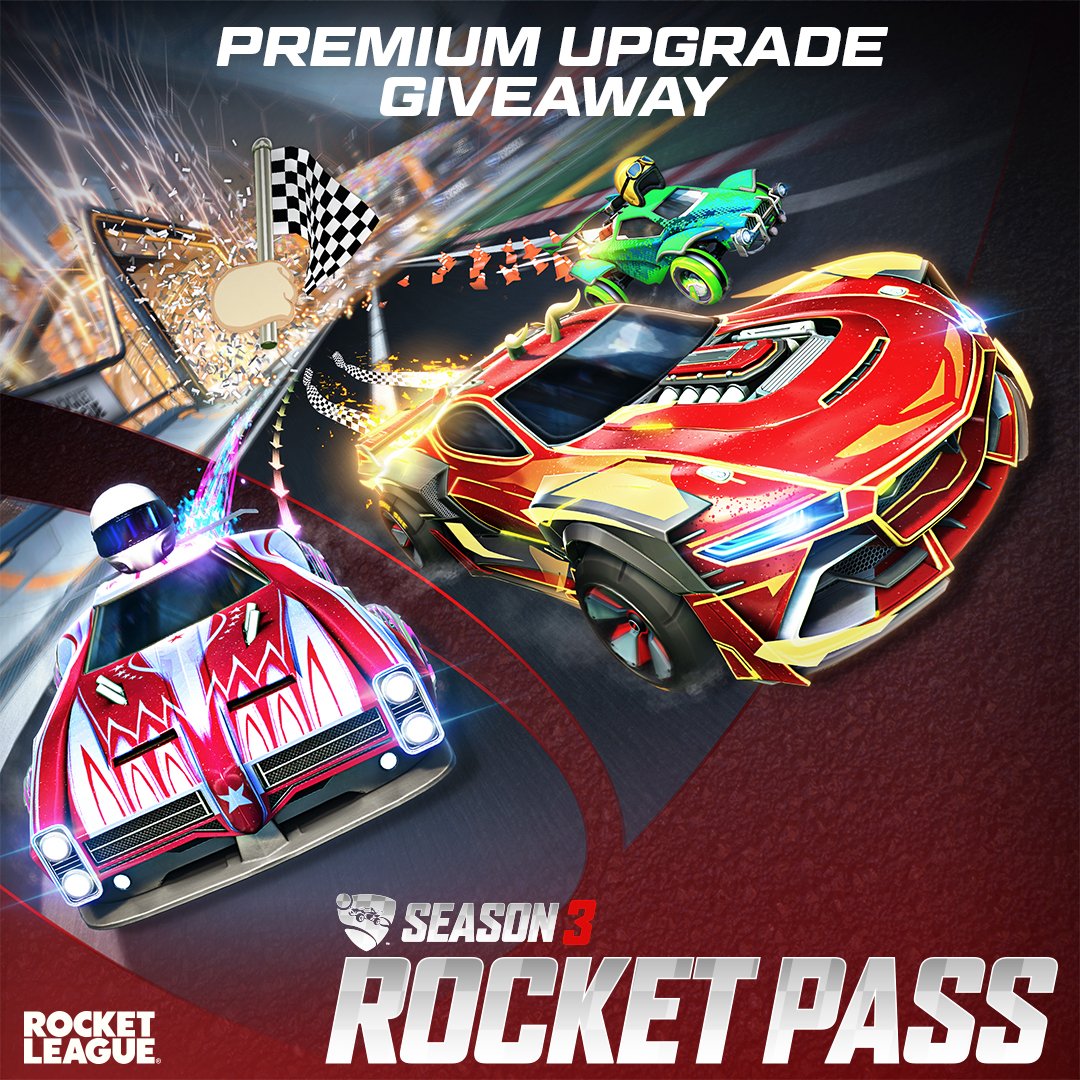 The absolute legends <a href="/RocketLeague/">Rocket League</a> <a href="/PsyonixStudios/">Psyonix</a> have given me 5 #RocketPass Premium Codes to give away to you guys just in time for season 3! 🙌

Follow me and retweet by 10am PDT on April 6th for a chance to win :D 

#ad #EpicPartner