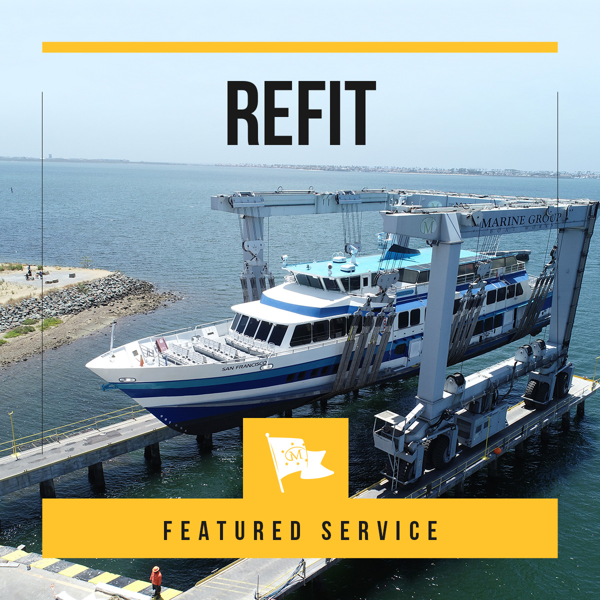 Bring new life to your boat, superyacht, or commercial vessel at Marine Group Boat Works. Prestigious, full service expertise to haul, refit, repair, and construct vessels with superior craftsmanship since the early '80s. #navigatedbypassion #sandiegorefits #westcoastisbestcoast