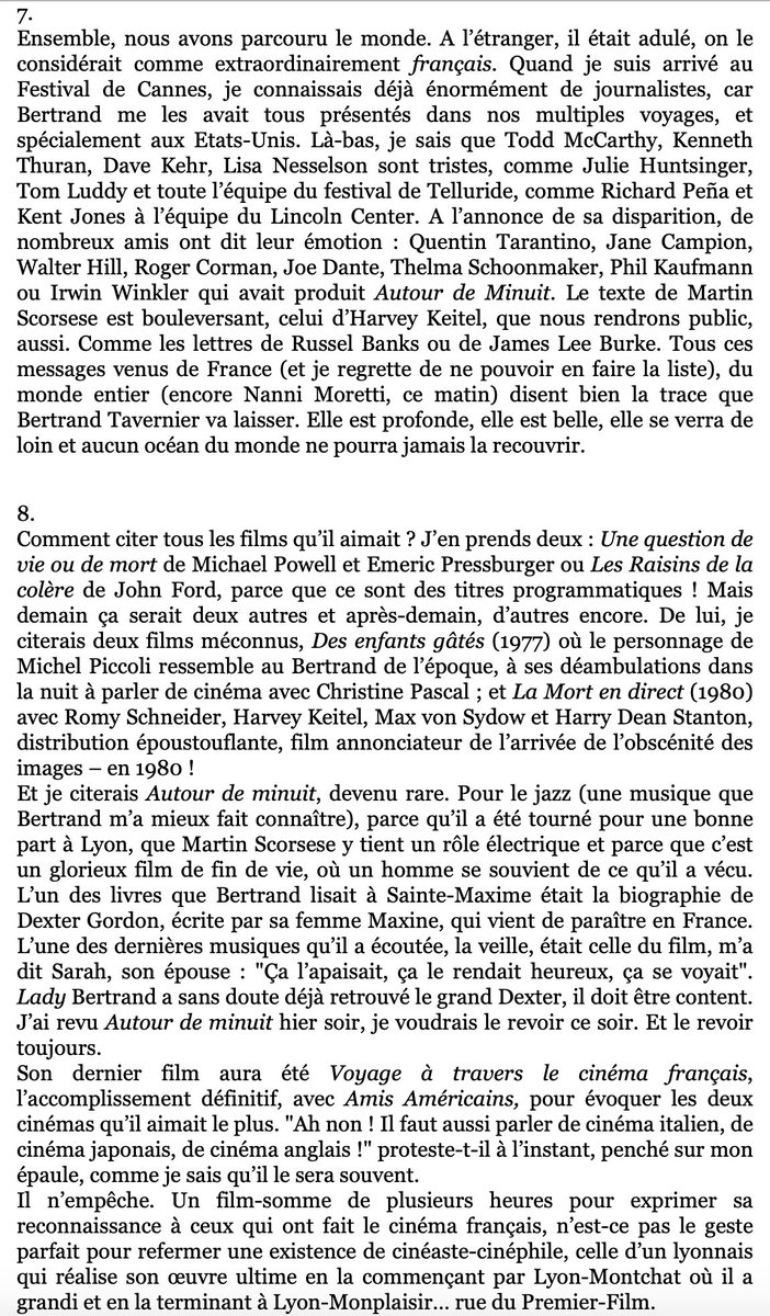 philippe_rouyer's tweet photo. Le bel hommage de #ThierryFremaux à #BertrandTavernier @InstitutLumiere https://t.co/GxmkwwkTHL