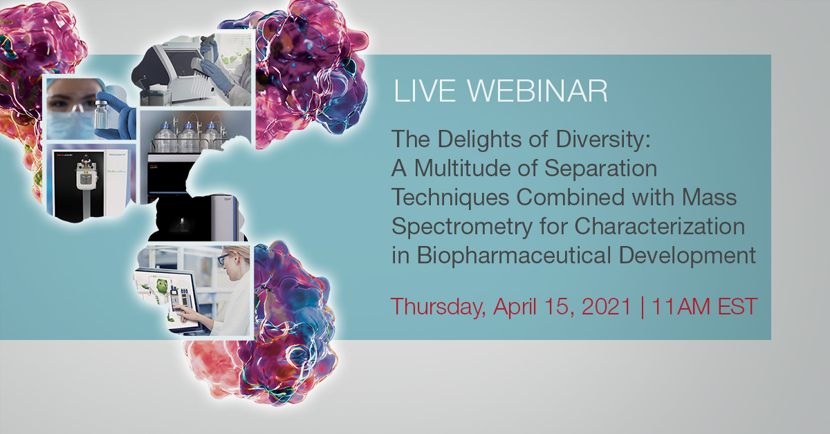 ChromSolutions's tweet photo. The Leaders in #CharacterizationandControl #BioPharmaWebinars are back for 2021! Starting with an exciting webinar from #Symphogen on the benefits gained by coupling a diverse range of separation techniques to MS! Click to register.  https://t.co/MPB6mRILWm https://t.co/rssdb4Cj99