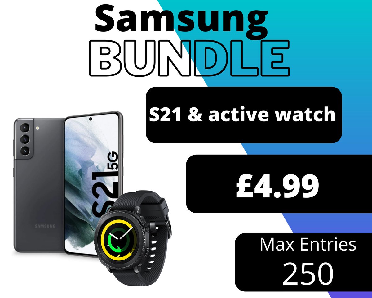 Thewinnersclub4's tweet photo. 👀 LIVE NOW 🤙
💥 Brilliant odds 💥
😱£4.99😱

Up for grabs we have 2 fantastic bundle offers !!!

BUNDLE 1:  iPhone 12 + Airpods

BUNDLE 2:  Samsung s21 + Active watch.

To get your ticket click the link below.
https://t.co/qt0J5nhkZc

#win #Competition #raffle #car https://t.co/qNPvNIvTdk