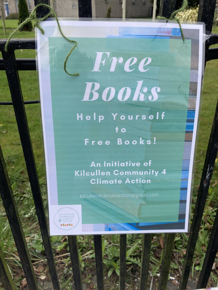 ActionKilcullen's tweet photo. Our free book bench table has been going really well. Went down to bring the books home and there were only 6 left! #shareandreuse https://t.co/cEssrgGRPh