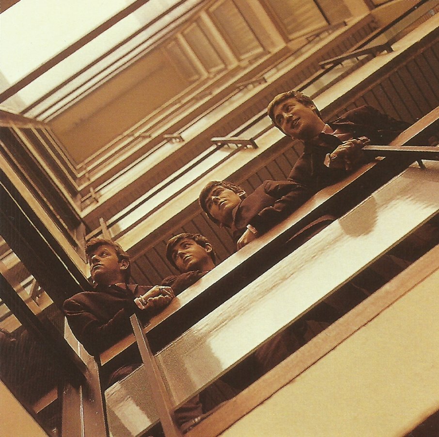 The Art of Album Covers .EMI house, Feb 1963. I was in the staircase well and asked if they were in the building. “Well, get them to look over, and I will take it from here.”I had to lie flat on my back in the entrance. I took some shots and said, “That’ll do" - Angus McBean