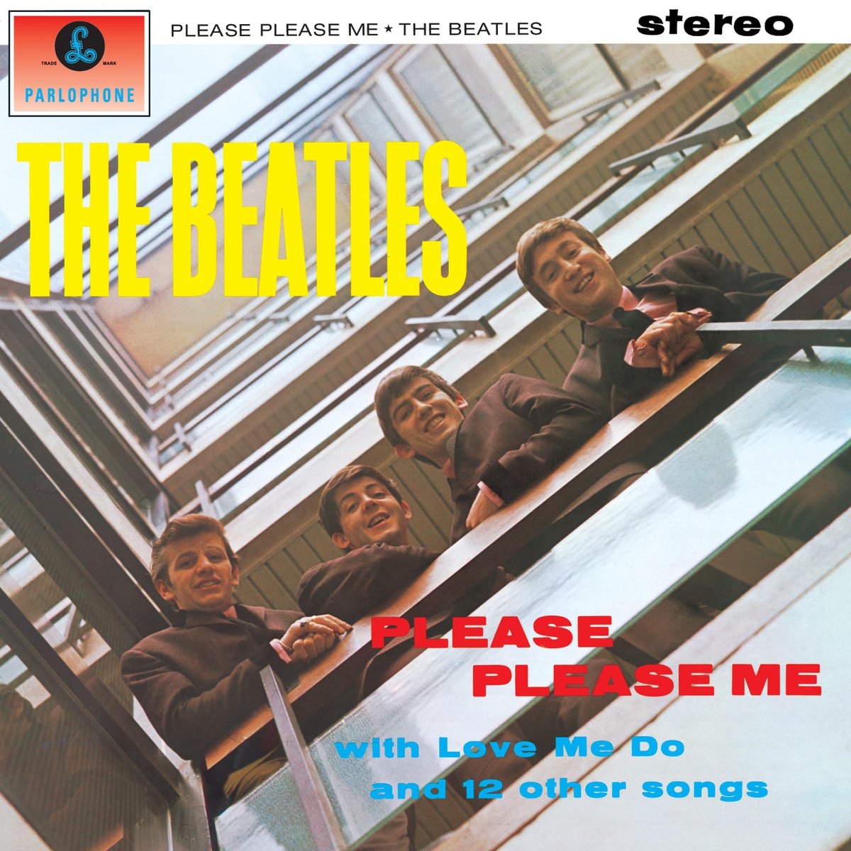 The Art of Album Covers .EMI house, Feb 1963. I was in the staircase well and asked if they were in the building. “Well, get them to look over, and I will take it from here.”I had to lie flat on my back in the entrance. I took some shots and said, “That’ll do" - Angus McBean
