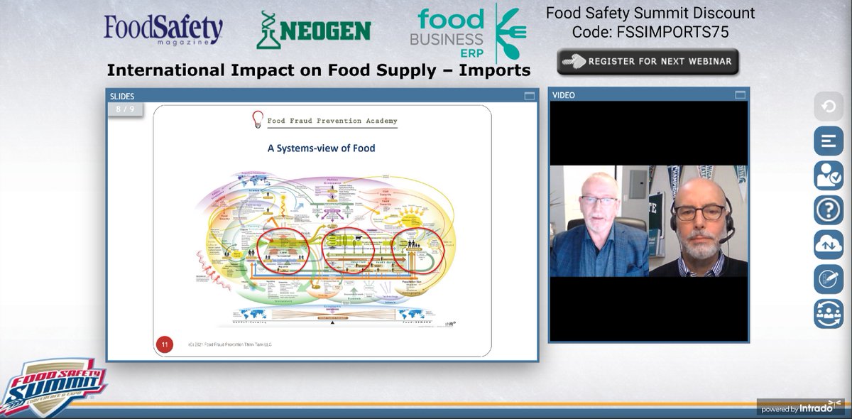 FoodSafetySumit's tweet photo. Thank you John Spink @FoodFraud  and John Keogh for a dynamic presentation on the International Impact on the Food Supply.  For access for this and other webinars visit https://t.co/u0ZvJ2wWIY #foodsafety https://t.co/zd2jRdDdiN