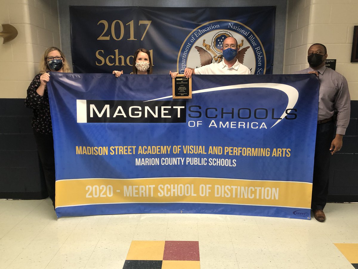 MSA_Owls's tweet photo. Thanks @MagnetSchlsMSA for our 2020 Merit School of Distinction award, and @SWIPHOTO for the banner!  @MSA_Owls @MSA_PTA @MarionCountyK12 https://t.co/xMHM9El1pZ
