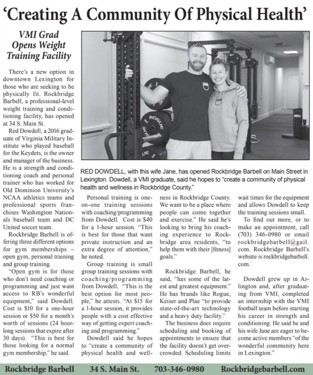 rb_barbell's tweet photo. Check out our article in the News-Gazette today!

#RB https://t.co/kbDoSmxyNv