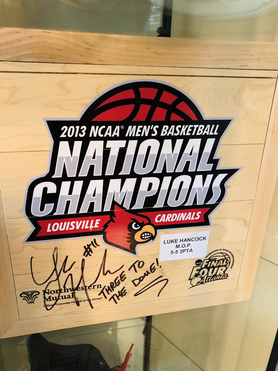 jspalding79's tweet photo. One has to go ... 

A. Teddy Bridgewater autographed game worn cleats

B. Final Four Flooring signed by @lukeskywalka11 

C. Original flooring of Crawford Gym signed by Denny Crum 

D. Game used football from the 2002 from Historic rainy overtime win against Number 4 Ranked FSU https://t.co/Iv4iyIitTb