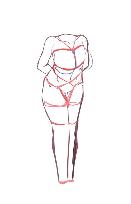 いつもの立ち絵ラフ。供養!!!!! 