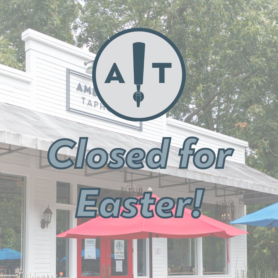 Americana will be closed this Sunday for Easter but open regular hours Friday and Saturday. We hope you enjoy the holiday!