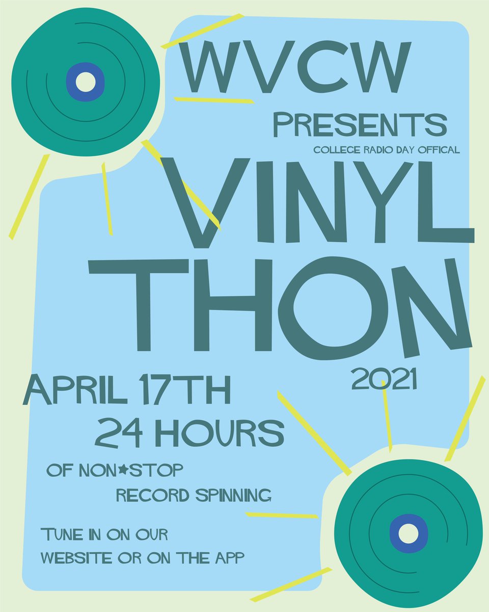 wvcw's tweet photo. Stay tuned for more info coming soon! 
#vinylthon #collegeradioday #vcu https://t.co/k53u8fTGl7