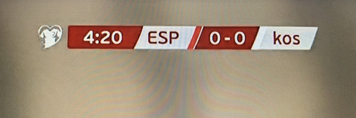 tsf_podcast's tweet photo. The Spanish Government’s non-recognition of Kosovo extends to the national broadcaster putting ‘kos’ in lower case, rather than upper case. Seriously. https://t.co/5cmOCIUuT7