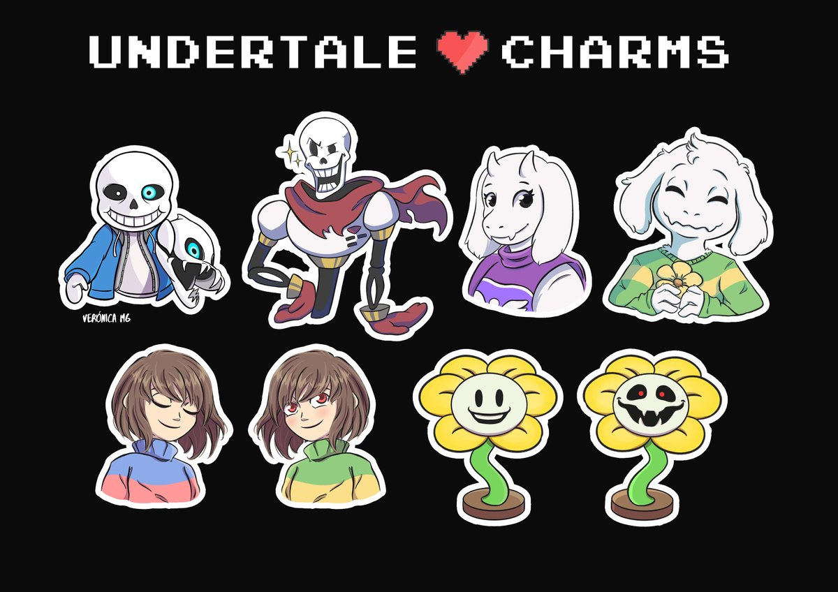 Veronica Mg Jw Madrid Ah Nº49 Undertale Charms New Collection And Some Restock Link Bellow Undertale Papyrus Sans Asriel
