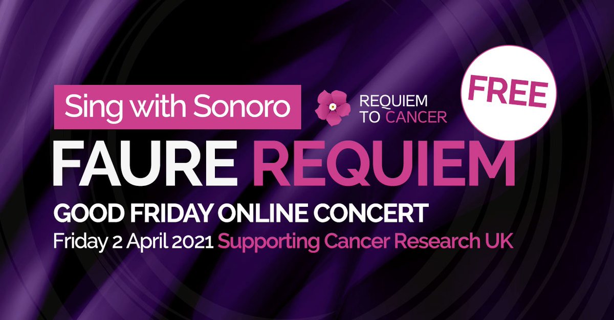 sonorochoir's tweet photo. This Friday is the culmination of our latest #lockdown project. Tune in at 6:00pm for a very special performance in partnership with @requiem2cancer of Fauré's 'Requiem' in aid of @CR_UK. https://t.co/cuhA1jcF1m #VirtualChoir #OnlineConcert https://t.co/644GElWIA9