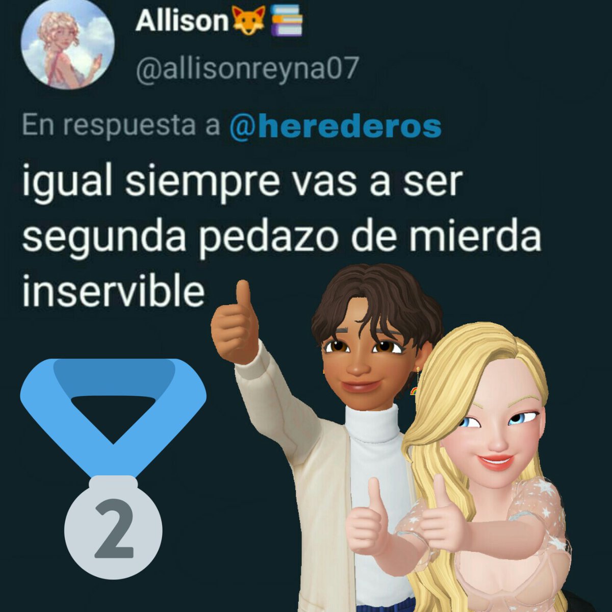 thecoolestfoxes's tweet photo. ☆••• Herederos as segundos pedazos de mierda inservibles •••☆
abrimos hilo que surgió de boludear y reirnos de nosotros mismos en la madrugada https://t.co/6TI45r5voD