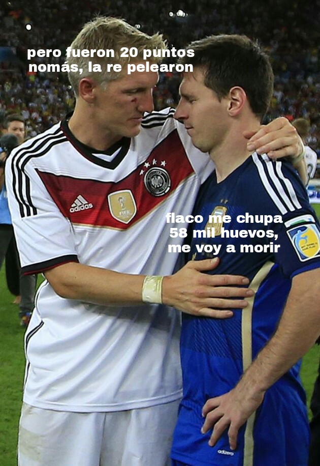 thecoolestfoxes's tweet photo. ☆ Somos argentina en la final del mundial 2014 perdiendo contra alemania (perdón nicky, te fallamos, nuestro tercermundismo pudo más) https://t.co/drDT71fH3j