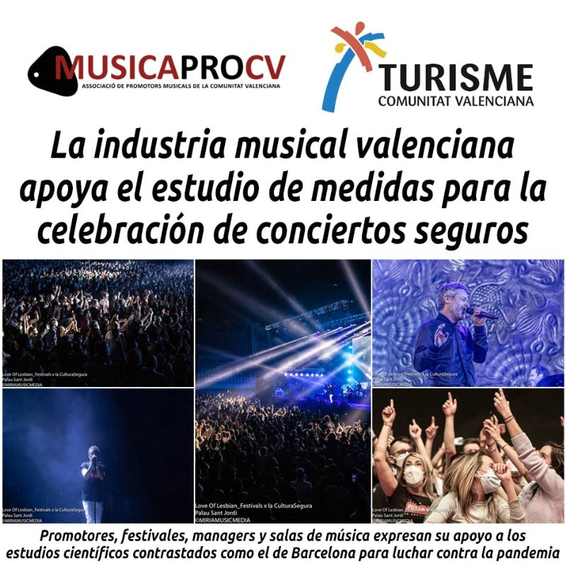 hosteleriaenvlc's tweet photo. LA INDUSTRIA MUSICAL VALENCIANA APOYA EL ESTUDIO DE MEDIDAS PARA LA CELEBRACIÓN DE CONCIERTOS SEGUROS

https://t.co/C9xztLSNAD

@musicaprocv @Valenciaturismo @centredeturisme #MusicaproCV #musicaprocv #TurismeCV #TurismeComunitatValenciana #HosteleriaEnValencia #EventosEnDirecto https://t.co/1qmYPLglO7
