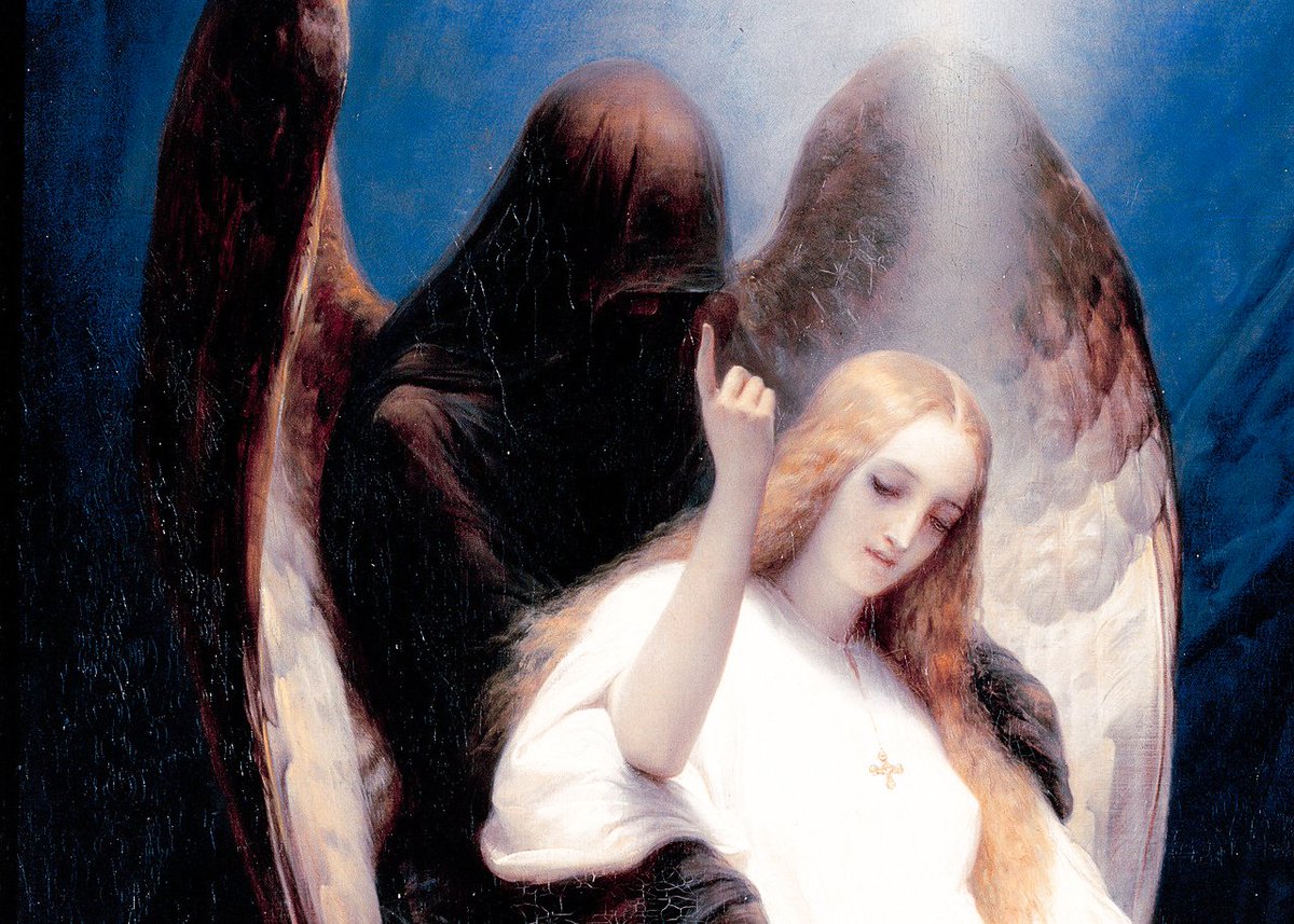 acid666host's tweet image. “the angel of death” (1851)