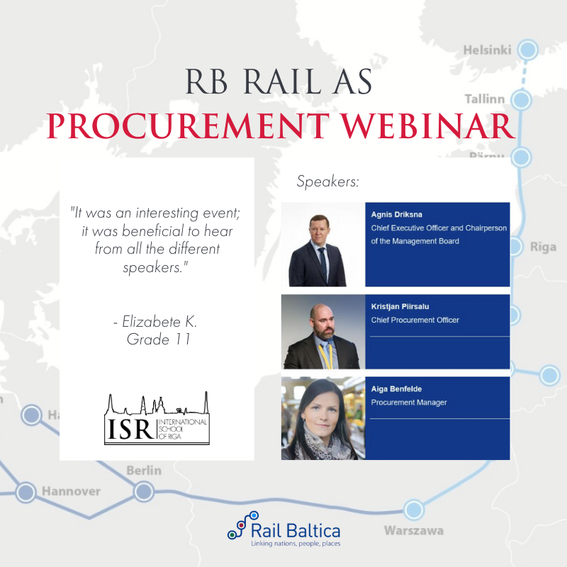 Seven ISR students attended the <a href="/RailBaltica/">RailBalticaOfficial</a> Procurement Webinar where they learned about the procurement process and economic impact of rail development. A special thanks, or tak, to to the Embassy of Denmark in Latvia <a href="/DKambLatvia/">Morten Jespersen</a> for helping connect us to this exciting event!