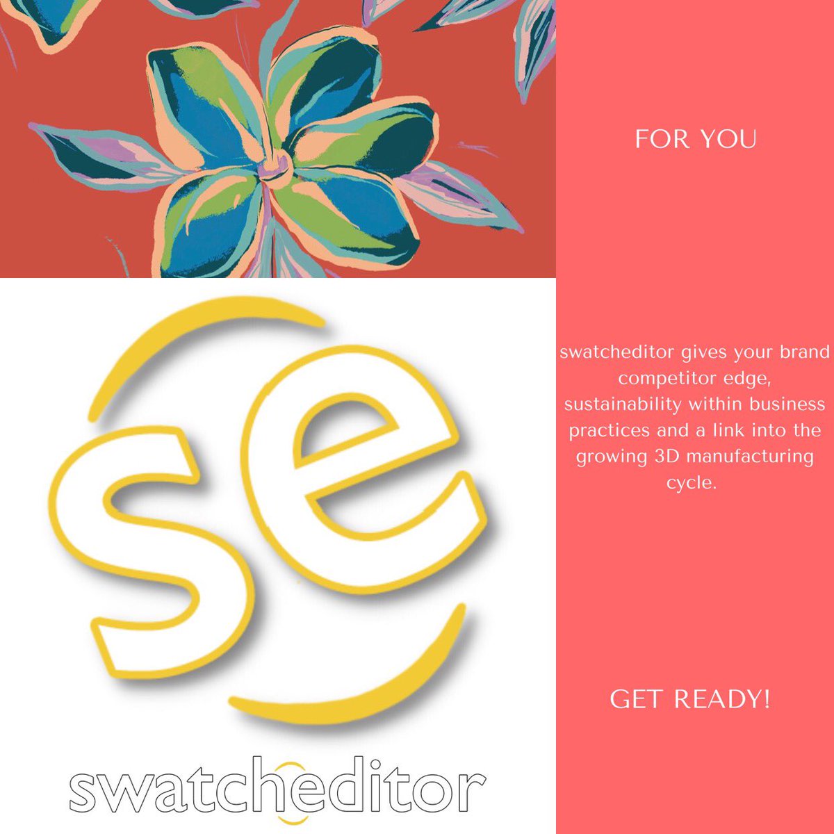 swatcheditor's tweet photo. FOR YOU - ‘GET READY!’ COMING SOON!
#sustainablefashion #sustainabletextile #competitoredge #3Dmanufacturing #3Dsurfacepatterndesign #sustainability #phygital #phygitaldesign #patterndesign #pattern #patternity #inseamstudios #patternobserver #patternstudio #texintel https://t.co/d7pDUQr5Bh