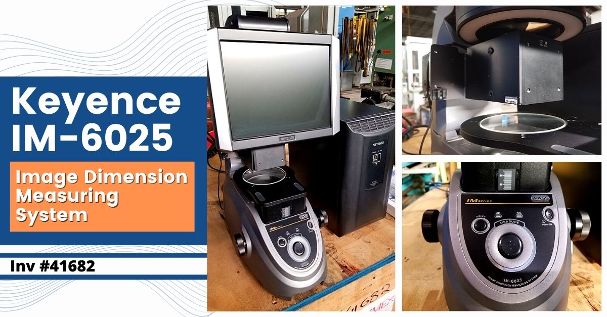 PerfectionMach's tweet image. Upgrade your dimension measurement systems with this Keyence IM-6025 imaging workstation. Measure all points in the entire 3.94" field of view within a single batch! Includes a built-in high precision mode. loom.ly/1fsc9iM 

#keyence #measuringsystem #opticalcomparator