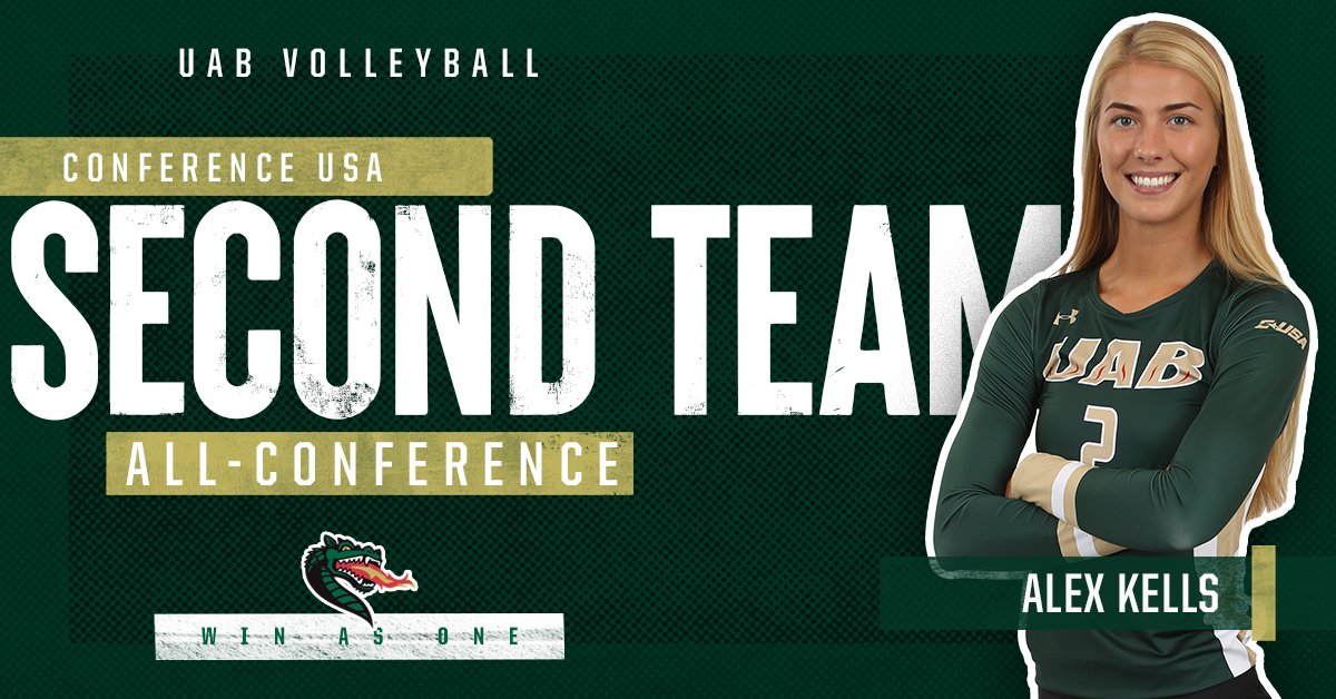 UAB_VB's tweet photo. Alex Kells has earned All-Conference USA Second Team honors! Congratulations, Alex‼️

📰 https://t.co/nAViRmkLXI

#WinAsOne https://t.co/ObbIxU3AqT