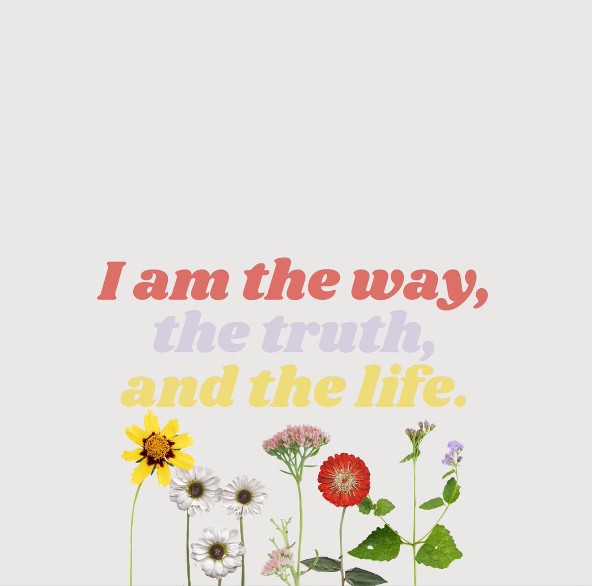 John 14:16 ☀️💕🌷 I am the way, the truth, and the life.