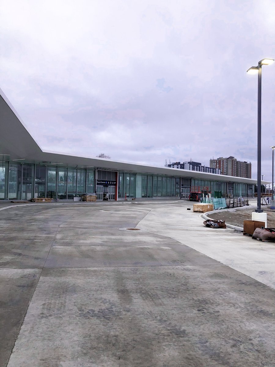 At Mount Dennis Station, the architectural works at the Bus Terminal have been completed!
