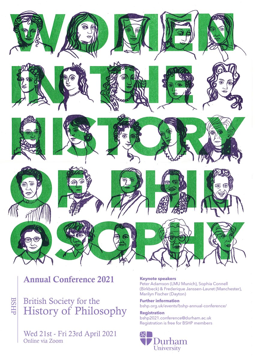 BSHP annual conference 2021

Women in the History of Philosophy

20-23 April

To be held online

Includes pre-conference workshop, Women in the History of Philosophy: A Workshop on Methodological Issues (20 April)

For more information please visit bshp.org.uk/events/bshp-an…