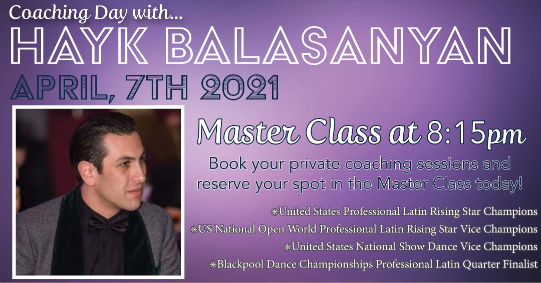 FADsYoungstown's tweet photo. Wednesday, April 7th, we're thrilled to welcome back to the Youngstown Studio, charming guest coach, Hayk Balasanyan for a day of private coaching sessions and an evening Master Class! Sessions are going fast, so call today to enroll and to save your spot  in the Master Class. https://t.co/bBPhtiu1jb