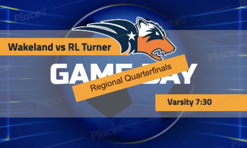 🚨⚽️🏆ℙ𝕝𝕒𝕪𝕠𝕗𝕗 𝕌𝕡𝕕𝕒𝕥𝕖🏆⚽️🚨
<a href="/WakeSoccer/">Wakeland Soccer</a> takes on <a href="/RLTboysFutbol/">RLT boys Futbol</a>
 for the next round playoff game. Bring the NOISE!🗣️📣 Let's get ready to ≋R≋U≋M≋B≋L≋E≋

🆚: <a href="/RLTboysFutbol/">RLT boys Futbol</a>
📅: April 2
⏰: 7:30pm
🏟️: <a href="/BroncoTweet/">McKinney Boyd HS</a>
 
#Harambee | #WhosNext | #txhssoc | #On2theNext1