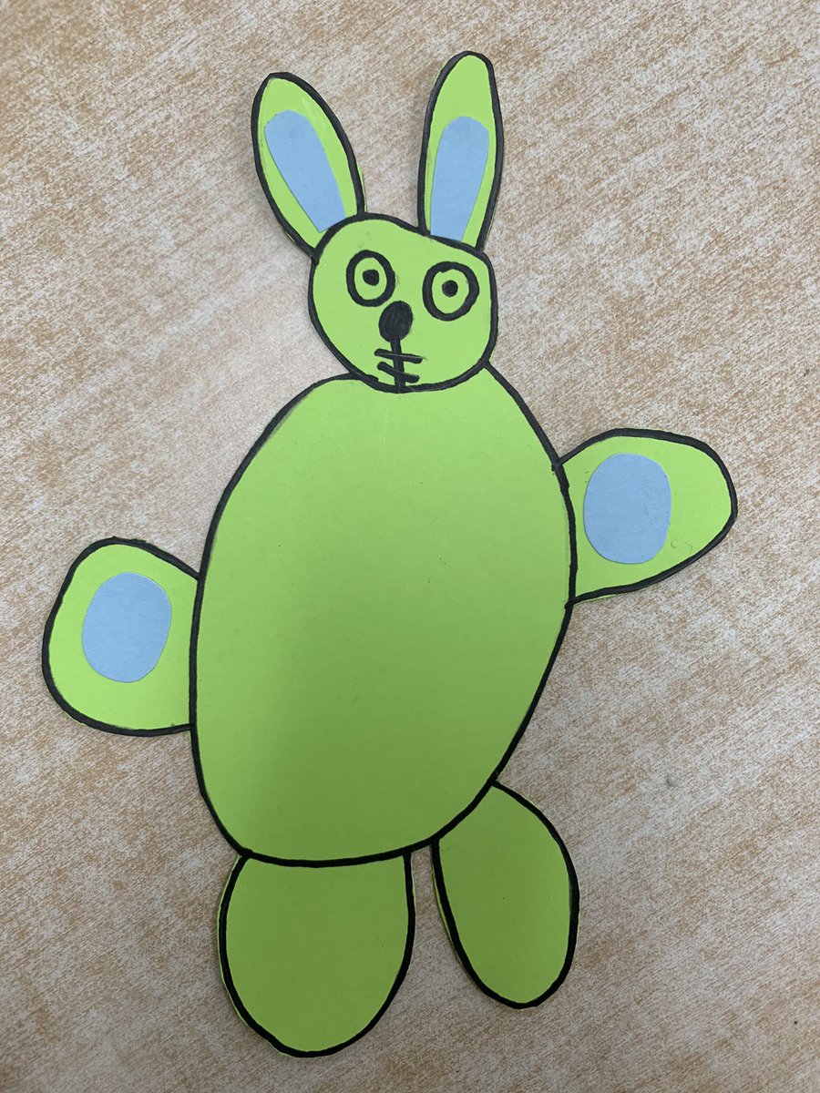 bluecastle24's tweet photo. Yesterday we drew Knuffle Bunny. Today we used popsicle sticks, bunnies, and buttons to measure how long they are. @QEPSKnights https://t.co/NbqwglPGWq