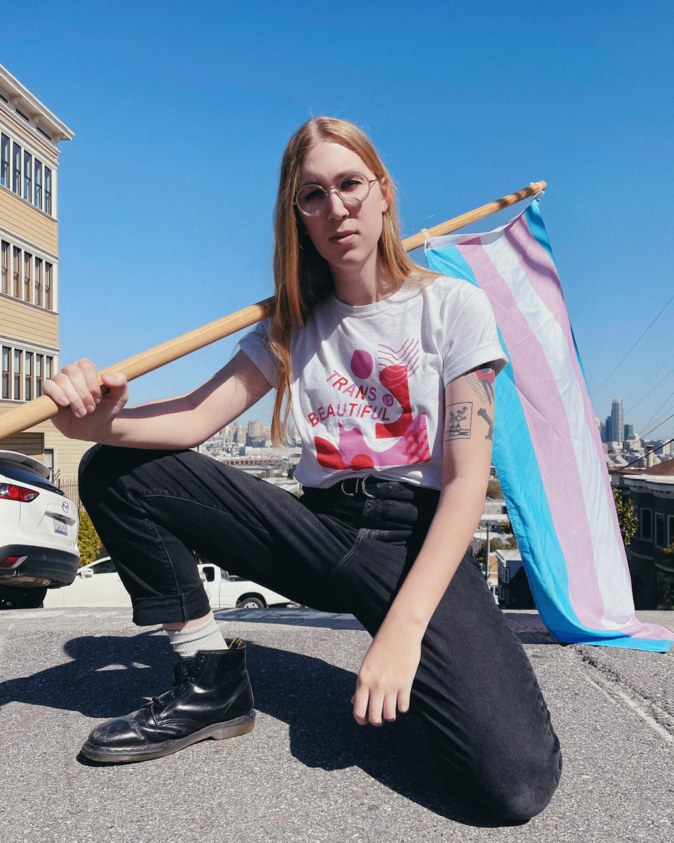 ramonaisonline's tweet photo. It’s #TransDayOfVisibility  and I fucking love being trans. I’m selling pins and stickers to raise money for @TransLifeline — available now @ssbcpunk!!! https://t.co/WsHCcvZxyZ