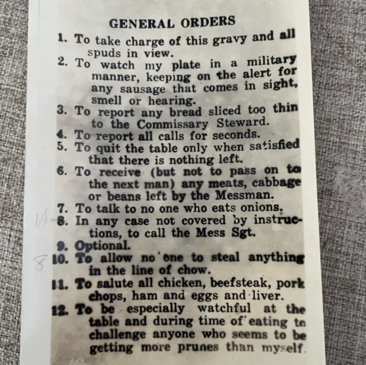 MoKnapp3's tweet photo. Good to see #militaryhumor hasn’t changed much since 1944. Pic taken by my Uncle Yippie, aka Pvt. John Bush, photographer for the Army Air Force. #USAF https://t.co/FxCUIsEeDJ