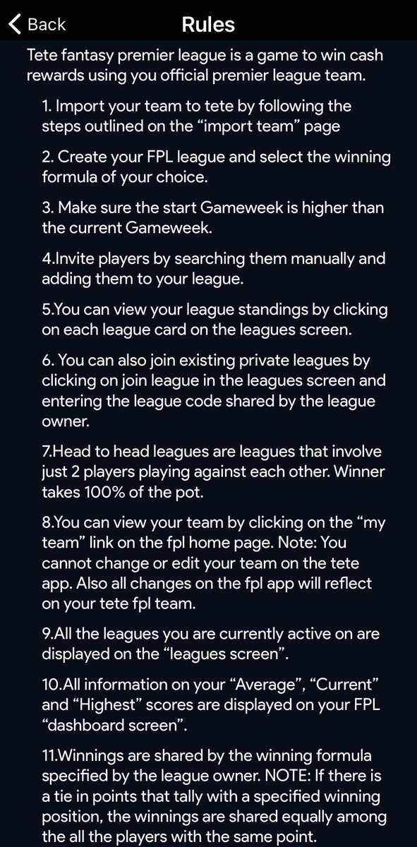 tete__ng's tweet photo. Tete FPL rules, simple and easy to understand https://t.co/Fax7WJqPwU