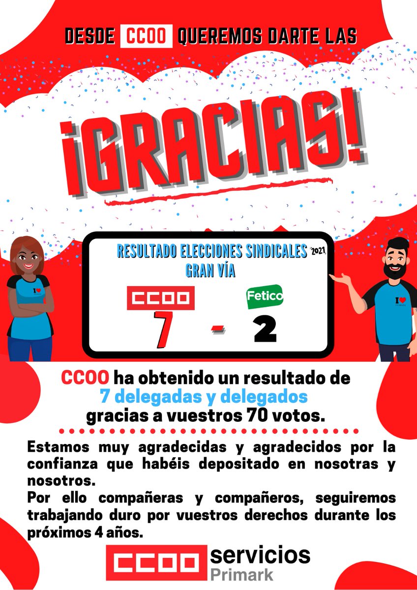 CCOO Primark tweet media