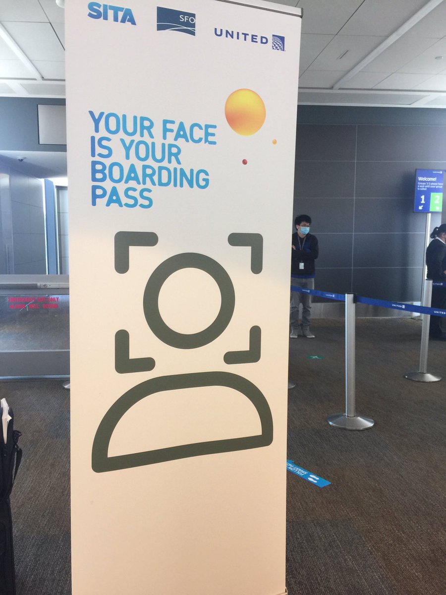 catherineinsf's tweet photo. ✈️🚀🛩✅💡SFO conduction with SITA trial kicking off Smart Path Biometric Boarding trial for the domestic ✈️ ✈️ ✈️ 
Excited this ❤️💙💞#teamSFO @vjpassa @Auggiie69 @sfoDPark @weareunited #beingunited #UnitedTogether https://t.co/1zMtCP0Hfk