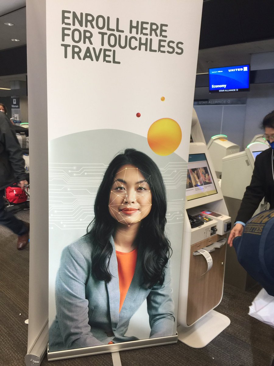 catherineinsf's tweet photo. ✈️🚀🛩✅💡SFO conduction with SITA trial kicking off Smart Path Biometric Boarding trial for the domestic ✈️ ✈️ ✈️ 
Excited this ❤️💙💞#teamSFO @vjpassa @Auggiie69 @sfoDPark @weareunited #beingunited #UnitedTogether https://t.co/1zMtCP0Hfk