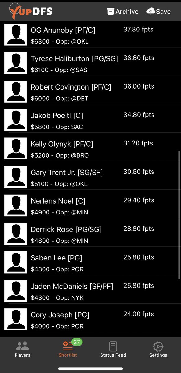 yupdfs's tweet photo. #NBA 6x mid tier

Lee &amp; Joseph are priced low for all the PG mins-7x potential

Covington plays a PF friendly DET

Noel should see 30+ w MRob out

Olynk could take 15+ shots again
#DFS #NBATwitter #nbadfs #GamblingTwitter #FantasyBasketball #DraftKings #fantasysports #NBAFantasy https://t.co/oJzCDWh8H3