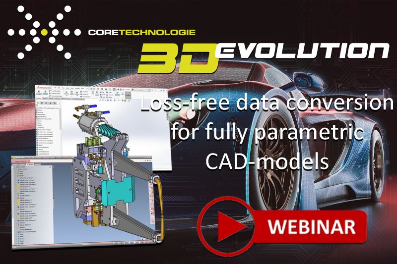 CoreTechnologie's tweet image. @CoreTechnologie is presenting the next #3D_Evolution webinar session

⚡ Loss-free #data #conversion for fully parametric #CAD-models

🗓 April 15th, 2021 - 11am CET in 🇩🇪

✍️ bit.ly/3w9n0B3

#parametric #catia #conversion #cax #software