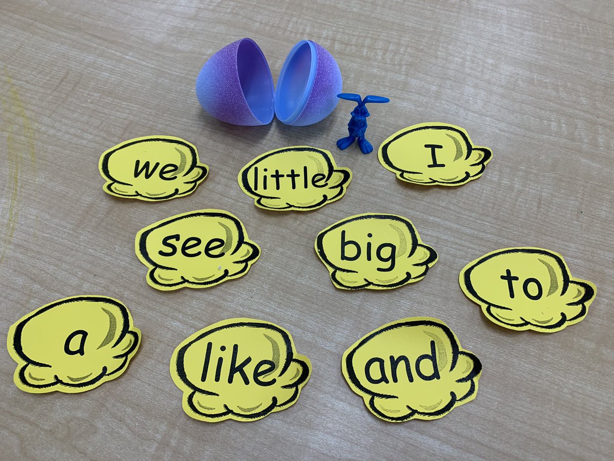 bluecastle24's tweet photo. Students are bringing their popcorn words home today. Please practise reading them at home. Parents can say a word and students can put the bunny on the word. @QEPSKnights https://t.co/uWGaSrGszR