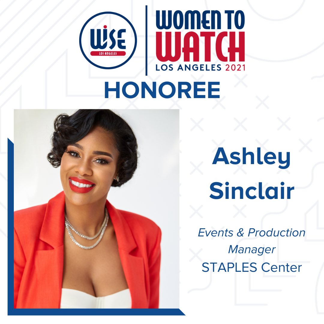 AEGworldwide's tweet photo. Proud to share AEG's Ashley Sinclair + Kiley Sullivan were named 'Women to Watch' by WISE LA honoring emerging leaders in the #sportsindustry. Both were honored for their 'innovation, achievements &amp; commitment to our team &amp; community.'

Learn more tonight 5:30PM➡️@WISELosAngeles https://t.co/EAhM7hdaL1